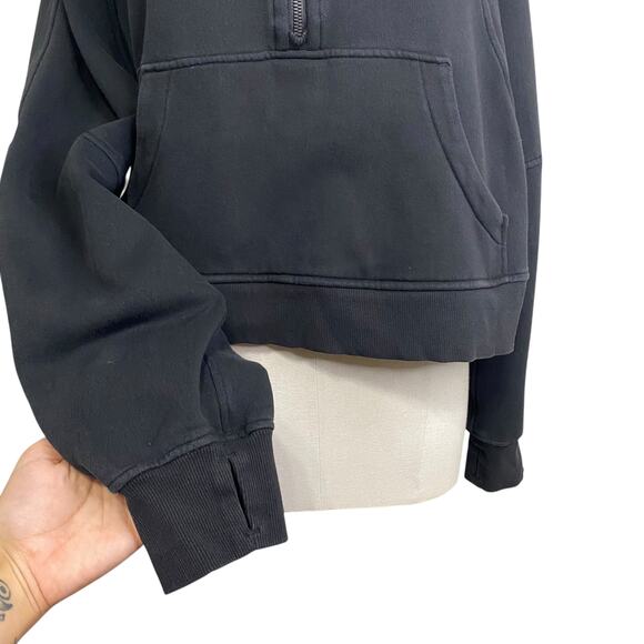 Lululemon Oversized Scuba Funnel Neck Half Zip Cropped Hoodie - Picture 3 of 16